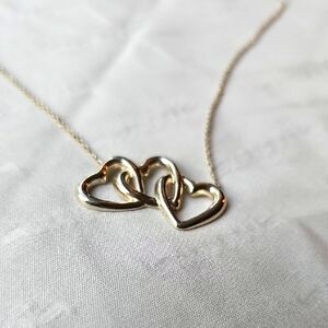 Tiffany & Co. Three Hearts 925 Silver Necklace